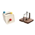 thumbnail image 1 of Elegante dispensador de pañuelos de madera y servilletero organizador para comedor, cocina, oficina, mesa interior, solución de almacenamiento y gesti, 1 of 8