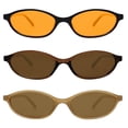 thumbnail image 1 of Lentes de sol ovalados retro GUVIVI para mujer con protección UV400, 1 of 9
