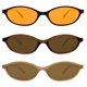 thumbnail image 1 of Lentes de sol ovalados retro GUVIVI para mujer con protección UV400, 1 of 9
