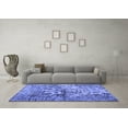 thumbnail image 3 of Ahgly Company Indoor Square Abstract Blue Contemporary Area Rugs, 8' Square, 3 of 4
