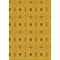 thumbnail image 1 of Ahgly Company Indoor Rectangle Patterned Deep Yellow Novelty Area Rugs, 2' x 3', 1 of 6