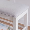 thumbnail image 5 of Powell Drew Counter Height Dining Bench, White/Gray, 5 of 17