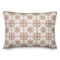 thumbnail image 2 of Creative Products Welcome Orange and White Medallion Tile Pattern 14x20 Indoor / Outdoor Pillow, 2 of 3