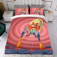 thumbnail image 4 of Yosemite Sam Conjunto de sábanas temático, trío de piezas, cómodo y amigable con la piel, diseño único, regalo de decoración para el hogar para familiares, amigos y fans,135cm *200cm, 4 of 6