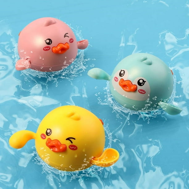 Baby bath water toy - 3 PCS Bath Toys,Bathtub Toys,Wind Up Bathing Water Toy Bath Swimming Duck Toy, Swimming Tub Bathtub Pool Cute Swimming Duck Toys
