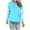 B Light Blue, variant on Horkkom Womens Hoodies Pullover Color Block Sweatshirts Fall Winter Casual Fleece Hoodie with Pocket Drawstring XXXL, Gifts for Women