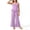 Purple, variant on FRSASU Girls 2 Piece Sets Sleeveless Ruffled Hem Pleated Tops and Wide Leg Pants Summer Outfit Clothes for 4-15 Years White