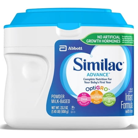 Similac® Advance®* Infant Formula with Iron, 6 Count, Powder, 23.2-Ounce Tub