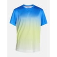 thumbnail image 5 of Athletic Works Men's and Big Men's Active Ombre Perforated Mesh Performance Tee Shirt, Sizes XS-5XL, 5 of 5