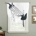 thumbnail image 2 of Dogs Showering Balloon Curtains for Windows, Bedroom Curtains 54 Inch Length, Modern Abstract Art Funny Animals Tie Up Curtains Panels Thermal Insulated Bathroom Curtains Window 42"x54", 2 of 8