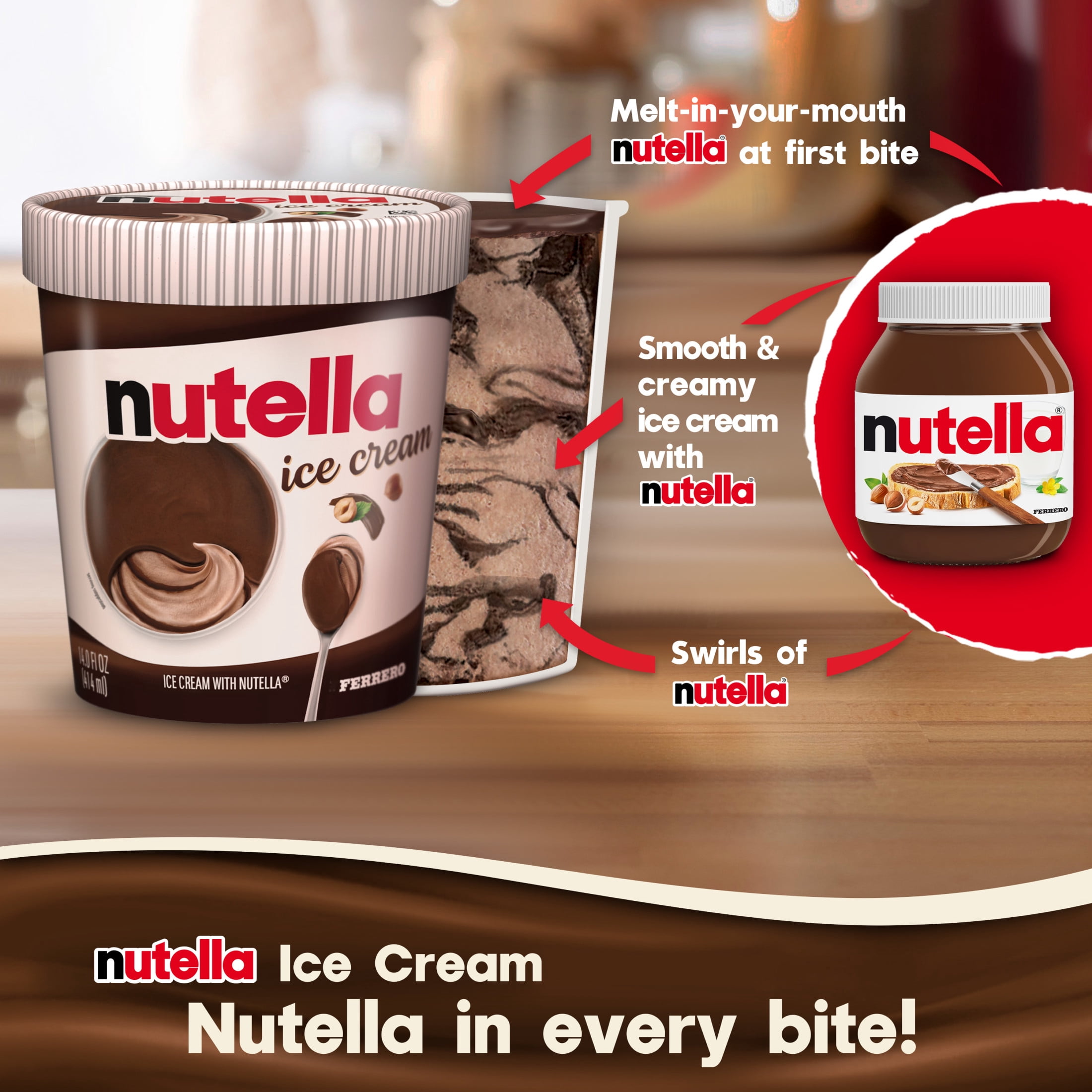 Nutella Ice Cream, 14 fl oz