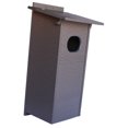 thumbnail image 2 of Amish-Made Post-Mount Wood Duck House, Eco-Friendly Poly Lumber Gray, 2 of 3