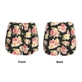 thumbnail image 3 of Salouo Rose Flowers Print Women's 2 in 1 Running Shorts Double-Layer Shorts Athletic Workout Gym Yoga Shorts Running Shorts for Women-Large, 3 of 7