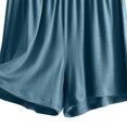 thumbnail image 6 of Women's Plus Size Cotton Shorts Summer Elastic Waist Thin Quarter Shorts Solid Color Thin Style Casual Pajamas Shorts Loose Home Pants, 6 of 6