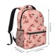 thumbnail image 2 of Balery Smiling Pink Pumpkins Mochila Escolar Impresa, Mochila Ligera para Viajes Casual, Mochila Duradera y Cómoda Multifuncional, Mochila para Laptop-One Size, 2 of 5