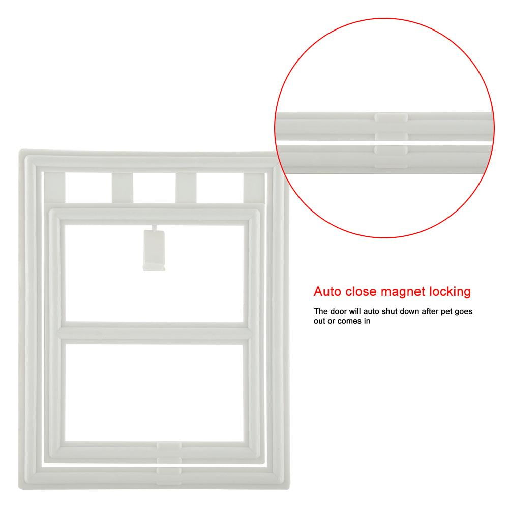 Topincn Magnetic Cat Door Cat Door For Screen Window Plastic Pet