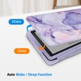 thumbnail image 3 of Fintie Flip Case for 6" Kindle 11th Generation 2024/2022 Release - Slim Vertical Multi-Viewing Flip Protective Cover with Auto Wake/Sleep, Lilac Marble, 3 of 7