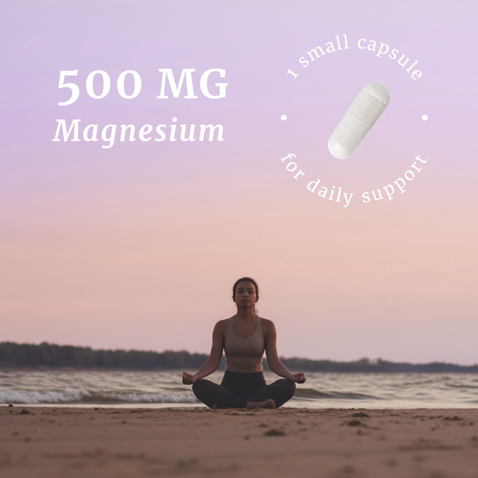(2 pack) Magnesium Citrate Complex 500mg for Calm, Digestive Health and Constipation Relief, 60-Count