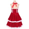 thumbnail image 4 of Disfraz de Papá Noel para mujer, lencería sexy, lindo vestido de terciopelo, capa, traje de mucama, uniforme para niña, 4 of 5