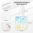 thumbnail image 4 of YFYANG Reusable Cotton Canvas Tote Shopping Bag, Abstract Geometric Line Pattern Washable Portable Grocery Bag for Daily Travel, 4 of 8