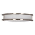 thumbnail image 2 of F9913-80-1-3K-Sunset Lighting-12 Inch 20W LED Flush Mount   Bright Satin Nickel Finish with White Glass, 2 of 3