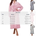 thumbnail image 3 of successthop Bath Robes for Women Plus Size with Pockets Long Sleeves Homewear Belted Sleepwear Fall Loungewear Gray XL, 3 of 5