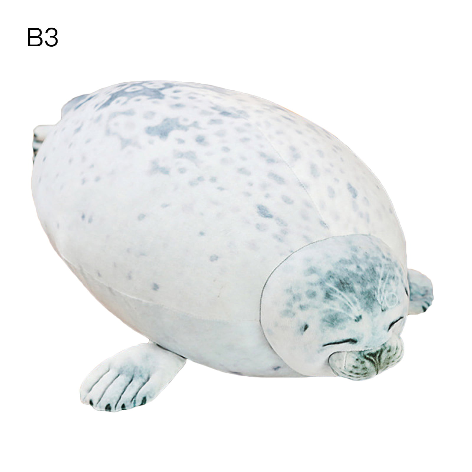 Chubby Blob Seal Plush Pillow Animal Toy Cute Ocean Animal Stuffed Doll 25/60 CM 