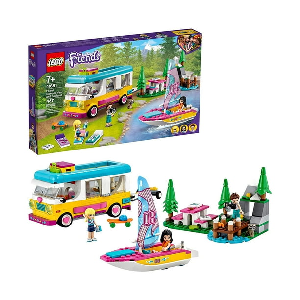 LEGO Friends Holiday Camping Trip 41726, Toy Caravan with Car, Toy Camper  Van, Pretend Play Toy Camping Set for Kids, Girls and Boys 4+ Year Old