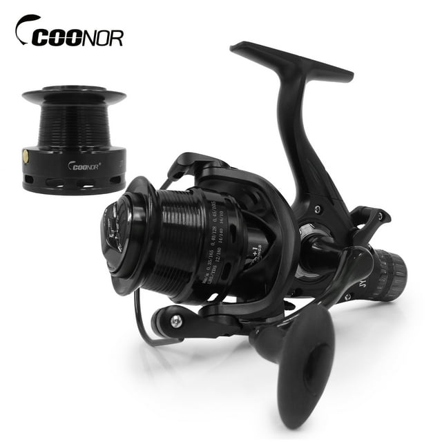 9+1BB Speed Ratio Fishing Reel with Dual Brake System Smooth Spinning Reel with Dual Spool Interchangeable Handle Fishing Tackle