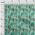 thumbnail image 2 of oneOone Coton Soie Turquoise Vert Tissu Robe Tissu Tissu Imprimé par la Cour 42 Pouces de Large, 2 of 5