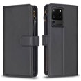 thumbnail image 2 of Compatible with Samsung Galaxy S20 Ultra 5G Premium PU Leather Wallet Case with 9 Card Slots Zipper Pocket and Hand Strap, 2 of 5