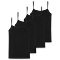 thumbnail image 1 of SCHIESSER Mujer Espagueti, 4-Pack - Jersey sencillo, Serie 95/5, liso Negro XL (X-Large), 1 of 3
