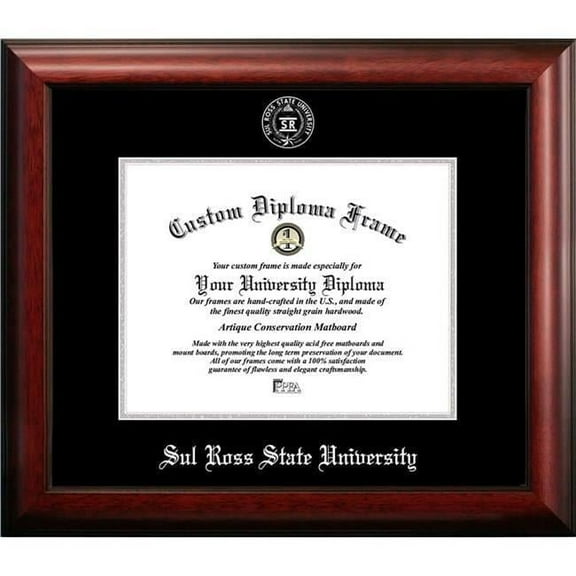 Campus Images TX984SED-1185 11 x 8.5 in. Sul Ross State University Silver Embossed Diploma Frame
