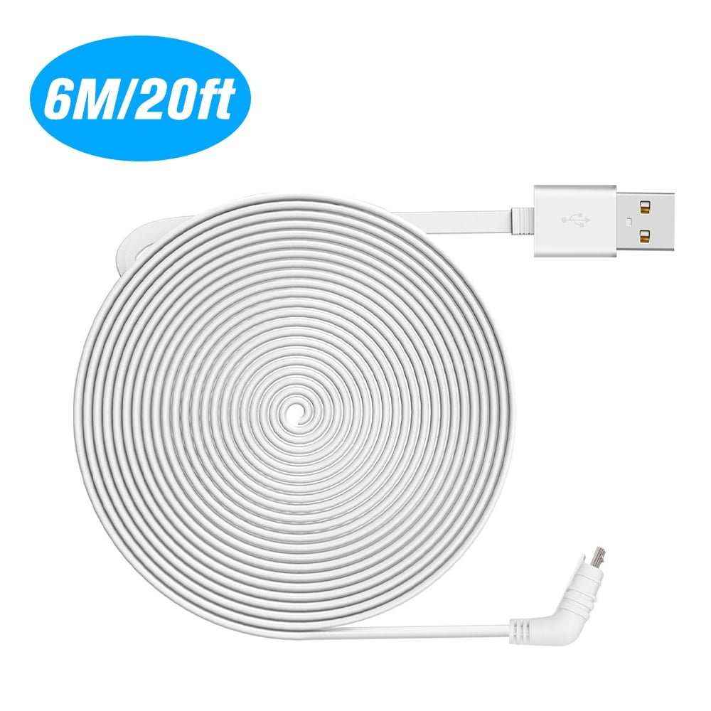 Power Cable Charging Power Cable 6M/20ft Fits for Arlo Pro, Arlo Pro 2