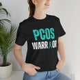 thumbnail image 5 of PCOS warrior Polycystic Ovary Syndrome awareness support Unisex T-shirt, 5 of 6