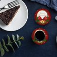 thumbnail image 5 of FMSHPON Merry Christmas Decor Xmas Bell Set of 8 Round Coaster for Drinks, Absorbent Ceramic Stone Coasters Cup Mat with Cork Base for Home Kitchen Room Coffee Table Bar Decor, 5 of 5