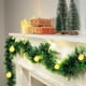 thumbnail image 4 of Guirnalda de Navidad con bolas LED blancas brillantes | Ratán verde de PVC de 2 metros | Decoración navideña con pilas para árbol, repisa y porche | Uso flexible, interior/exterior, 4 of 9