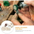 thumbnail image 5 of FUTUREORYY 10Pcs Cloth Buffing Pad for Drill Bronze Polishing Round Shape, 5 of 5