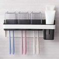 thumbnail image 2 of Toothbrush Holder Wall Mounted Large Capacity Multiple Toothbrush Holder For Bathroom 3 Cups Kids, 2 of 5
