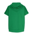 thumbnail image 6 of UYISJ Womens Short Sleeve Tops Oversized Half Zip V Neck Hoodies T Shirts Casual Sweatshirts Solid Color Loose Fit Blouse with Pockets, 6 of 6