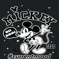 thumbnail image 3 of Disney - Mickey Mouse - Hashtag Current Mood - Juniors Cropped Cotton Blend T-Shirt, 3 of 5
