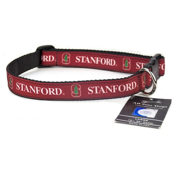 Stanford Cardinals Ribbon Dog Collar - Medium