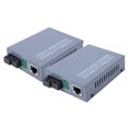 thumbnail image 2 of Media Converter Fiber Transceiver Optical Converter Broadband Transceiver HTB-GS-03AB Gigabit Fiber Transceivers  Single Mode Single Core Optical Converter US Plug, 2 of 8