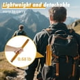 thumbnail image 6 of Camping Tarp Poles - Set of 2, Adjustable Aluminum Telescoping Tent Poles for Tarps, Canopy & Awning - Heavy Duty Collapsible Pole- Extends 14.1 ft, Shrinks to 14.8 inch, t - Caravan & Beach Shade, 6 of 9