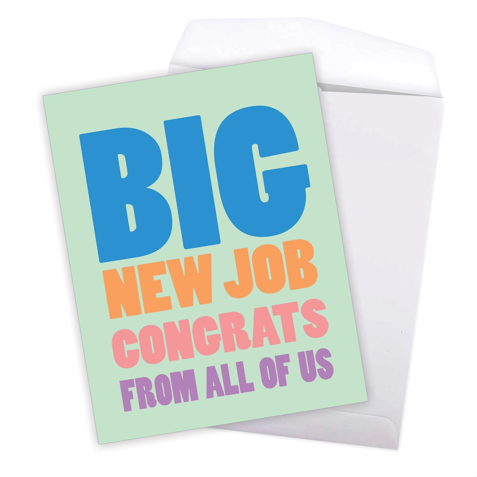 1 Jumbo Funny New Job Greeting Card ( x 11 Inch) - Big New Job Congrats  Congratulations J2735CGG-US 