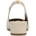 thumbnail image 4 of Franco Sarto Women's Lyanna Slingback Pump Ivory White Leather 9M, 4 of 5