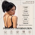 thumbnail image 3 of Gixusil Black Messy Bun Hair Piece Updo Synthetic Tousled Ponytail Hairpieces Scrunchies Bun Extensions for Girls Women, 3 of 8
