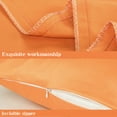 thumbnail image 3 of NTBAY 24 Pack Silk Satin Standard Pillowcases with Hidden Zipper, Super Soft Bed Pillow Cases for Hair and Skin, 20"x26", Orange, 3 of 5