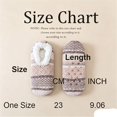 thumbnail image 3 of Unisex Slipper Socks with Non Slip Grips, Thick Fuzzy Socks Lined Warm Mid Calf House Sock 1 Pair for Indoor Floor and Sleep Khaki, 3 of 4