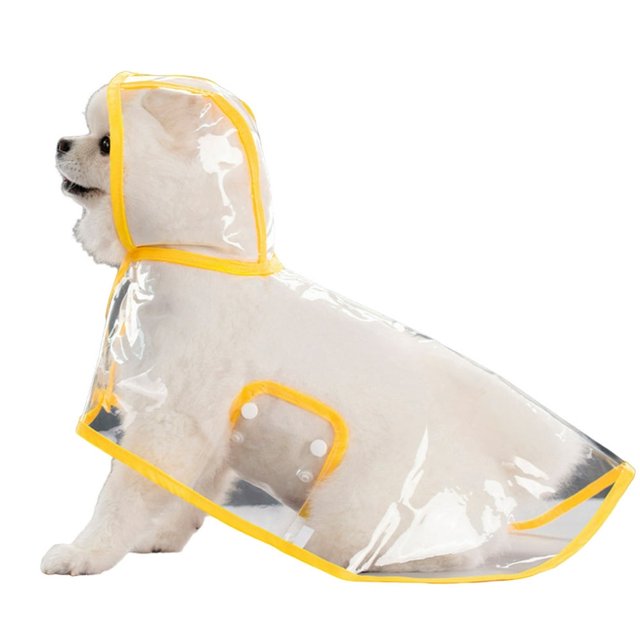 HLONK Clear Dog Raincoats Suitable for Large Medium and Small Dog Clothes
